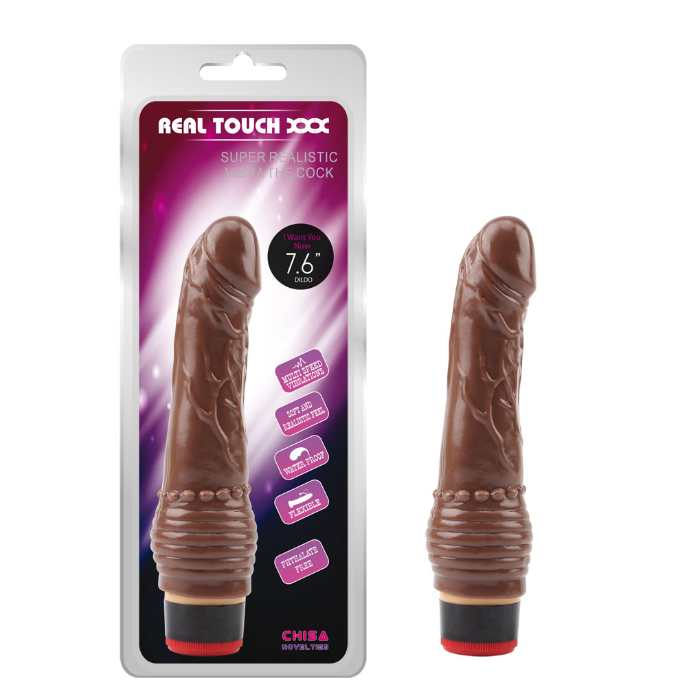 7,6″ Vibe Cock-Brown
